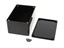 ABS Enclosure 119 X 81 X 56MM Black with Card Guides IP54 Flame Retardent [1591TBK]