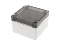 Polycarb Enclosure 90x90x60mm Grey Body Smoked Lid IP66 [1554E2GYSL]