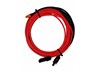 Solar 6mm Extension Cable 5 Meter RD/BK with SMART LIPO Battery Connector 2pole 35A Male/Female (RC-XT60I-F/XT60IPW-) & MC4 Connector Pair [SOLAR 6MM EXT-XT60I-MC4-RD/BK-5M]