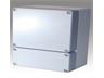 Dual-Chamber IP66 Diecast Aluminium Enclosure • aluTWIN • 240 x 240 x 103mm (L x W x H) [ROLEC AT162]