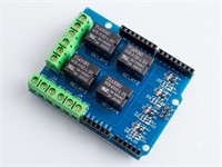 Compatible with Arduino UNO. 4 Channel Relay Shield [BDD 4 CHANNEL RELAY SHIELD]