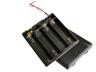 4XAA Flat Battery Holder with Cover and Wire Leads BH205 [HKD UM3X4 FLAT W/COVER]