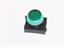 Push Button Actuator Illuminated Latching • Green Raised Lens • Green 30mm Bezel [P302LGG]