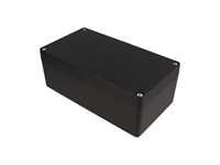 Enclosure Type 4X Diecast Aluminium Black 220X120X80 Water-Tight Thick Wall IP68 (No Lid Grounding Screw) [1590Z150BK]