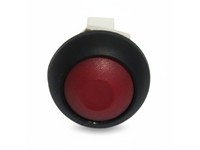 Push Button Switch 17mm Round Brazel - Momentury 100mA 50VDC (125MNA 125VAC/400MA 32VAC) IP67 1N/C Red [PBR171BTLE2]