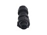 Circular Connector Plastic IP67 Waterproof Bayonet Lock Male Cable End Plug 4 Pole 5A/250VAC 4,5-6,5mm Cable OD -40 - 105° [DF04MCC-KLS7001]