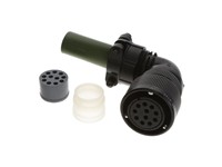 Circular Connector Mil-VG95234 Bayonet Lock Cable End Plug 14 Pole Solder Contacts Female 13A 500VAC/700VDC With Right Angled Cable Clamp [CA3108E20-27SB]