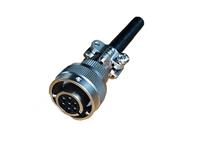 Circular Connector MIL-VG95234 Reverse Bayonet Lock Cable End Plug  Electroless Nickel  Plated 7 Pole Female Solder with Cable Clamp 7,5A 700VAC/500VDC [CA3106E-14S-A7SB-A240-EKR]