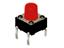 Tactile Switch • Form : 1A - SPST (NO)/4Termn • 50mA-12VDC • 260gf • PCB-ThruHole • Red • Case Size : 6x6 ,Height : 7.0,Lever : 3.5mm [DTS63R]