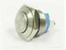 Ø16mm Vandal Proof Stainless Steel IP65 Push Button Switch with 1N/O Momentary Operation and 2A-36VDC Rating [AVP16RW-M1S]