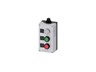 AS-Interface Enclosure for Command Devices, 22 mm, Round, C=Indicator Light Clear, Label without Inscription, B=Pushbutton Green, label: I, 1 NO, Spring-Type Terminal, A=Pushbutton Red, label: O, 1 NC, Spring-Type Terminal, Floor Mounting [3SU1803-0AB10-4HB1]