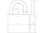 ABUS Fingerprint Padlock, 20 Finger Prints Can Be Stored, Hardened Nano Protect™ Shackle, Width:45mm, Shackle Diameter:6.5mm, Vertical Clearance:30mm, CR2 Battery, Horizontal Clearance:20mm, Height:20mm, Depth:23mm, Ip66/68, Weight:318g [ABUS PADLOCK 57/45]