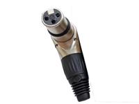3P XLR Female Cable Connector Right Angled Low Cost [XLR3-11CRA]