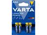 Batteries 1,5V AAA Alkaline * VARTA * 4 Per Pack * [LR03BP4KLP-VARTA]