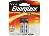 1.5V AAA Alkaline Battery Energizer (2 per pack) [LR03BP2K-ENERGIZER]