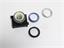 Push Button Actuator Switch Illuminated Momentary • Blue Flush Lens • Metallic Silver 30mm Bezel [P301MBS]