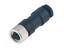Circular Connector M8 Cable Female Straight, 3 Pole Screw Lock Sold Terminal 5,0mm Cable Entry Ip67 [99-3400-00-03]