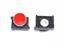 Push Button Actuator Illuminated Latching • Red Raised Lens • Red 30mm Bezel [P302LRR]