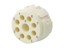 Circular Connector M23 Signal Male Crimp Insert CW- 9 Pole for 8x1mm/ 1x2mm Contacts - 8/20A @ 500VAC Max. [7003981101]