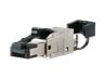 Industrial Ethernet Pro RJ45 Connector Fully Shielded CAT6A 4 Pair Class Ea IDC Termination for Solid/Stranded Wire 26 - 22AWG 180° Cable Entry- 10,5mm MAX OD [130E405032-E]