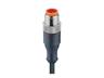 Cordset M12 A COD Male Straight. 4 Pole - Single End - 2M PUR Cable IP67 (11809) [RST4-225/2M]