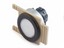 Push Button Actuator Illuminated Latching • White Flush Lens • Black 35mm Flush Bezel [P351LW]