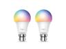TP-LINK Tapo Smart WiFi Light Bulb Multicolour B22 8.3W, Colour Temp Range: 2500-6500K, 806 Lumens, Dimmable via APP & Voice Only, WiFi Frequency:2.4GHz IEEE 802.11b/g/n , 15000 Switching Cycles, Light Beam Angle 220°, Lifetime:25000 HRS, 220~240VAC [TP-LINK TAPO L530B-2PACK]