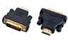 Adaptor HDMI-Male to DVI-Male with Gold Plated Contacts in Black [ADAPTOR DVI (M)25P TO HDMI A(M)]