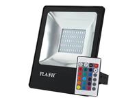 Flash LED Floodlight 10W RGB with Remote 230V 750 Lumens IP65 [FLSH BL-ZR-TG005R]