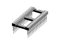 Open Frame DIL Pin Carrier Assembly Socket • 28 way • Straight Pins Solder Tail [612-92-628]