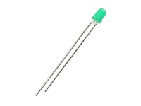 LED 3MM Dome 2mA 1,6MCD Green Diffused [HLMP1790]