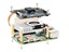 PCIE to M.2 Adapter with PoE Function (C) for Raspberry PI 5, Supports NVME Protocol M.2 Solid State Drive, High-Speed Reading / Writing [WVS PCIE-M.2 POE HAT-RASP PI 5]
