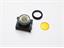 Push Button Actuator Illuminated Latching • Yellow Flush Lens • Black 30mm Bezel [P301LY]