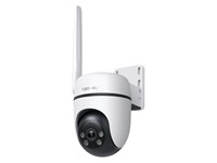 TP-LINK Tapo Outdoor PAN/Tilt 4G LTE Camera 3.16mm LENS, 850nm IR LED (98ft /29.8m), Colour Night Vision, 3D DNR/BLC, WDR, Built-In Mic & SPKR, 1×100 Mbps RJ45 Port, Micro SD Card Slot (MAX512GB), PSU12V / IEEE 802.3af/at PoE, 430g, IP66 [TP-LINK TAPO TC40GW]