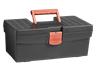 32cm Tool Box with Tray 330x175x132mm (LxWxH) in Black/Orange [TOOL BOX DY-TB-132-BKO]