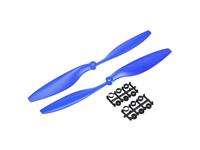 1045 Blue Fixed Wing Multirotor Propeller. 1EA CW/CCW Motor. Shaft Dia 6mm. Adaptor Rings Dia 3,4,5,6,7.95mm [DRN 1045 PROPELLOR 1EA CW/CCW BU]