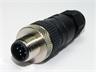 Circular Connector M12 A COD Cable Male Straight. 5 Pole Screw Terminal PG9 Cable Entry [RSC 5/9]