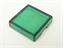 18x18mm Green Square Translucent Sealed Lens IP65 [TS1818GR]