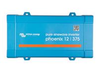 Victron Phoenix Pure Sine Wave Inverter 12V 375VA 300/260W, Peak Power 700W, VE.Direct, Battery Connection: Screw Terminals, Max Cable Cross Section: 10mm² / AWG8, wihtout Battery Charger, IP21, 3.0Kg [VICT PHOENIX INVERTER 12V/375]