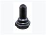 Toggle Boot for Bushing with Ø 11.9-32NS (15/32-32 UNS-2A) and M12 Thread, Height is 23.50mm in Black [PU2-WB-A7A]
