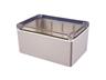 Heavy Duty Enclosure • Polycarbonate • 180x120x90mm • Grey with Clear Lid [1554T2GYCL]