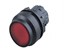 Push Button Actuator Illuminated Latching • Red Lens • Black 30mm High Bezel [P304LR]