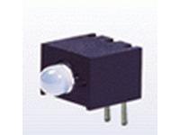 3mm Right Angled Housed LED Lamp • Hi Eff Rd-Org - IV= 30mcd • Grn - IV= 25mcd • White Diffused Lens [L-130WDT/1EGW]