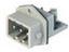 Panel Mount Compact Plug • with Added Gasket • 3 way • Grey [STASEI3N]