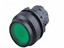Push Button Actuator Illuminated Momentary • Green Lens • Black 30mm High Bezel [P304MG]