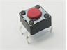 Tactile Switch • Form : 1A - SPST (NO)/4Termn • 50mA-12VDC • 260gf • PCB-ThruHole • Red • Case Size : 6x6 ,Height : 4.3,Lever : 0.8mm [DTS61R]