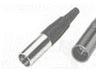 Inline Male XLR Cable Plug • 3 way • Mini [XLRM-TA3M]