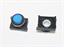 Push Button Actuator Illuminated Latching • Blue Raised Lens • Black 30mm Bezel [P302LB]