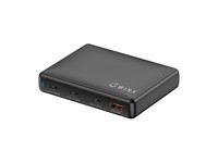 WINX Power Ultra 140W GaN Desktop Charger, I/P:Up to 100~240V 1.8A (50/60HZ), Output Power: Up to 140W GaN (PD3.1), Charge Up to 4 Devices at the Same Time, Connection:1xType-C (140W) - 1xType-C (100W) - 1xType-C (65W) - 1xUSB (30W), 9.9x7.6x2.3cm [WINX-DC106]