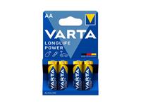 Battery 1.5V AA Alkaline * VARTA * 4 per pack * [LR06BP4KLP-VARTA]